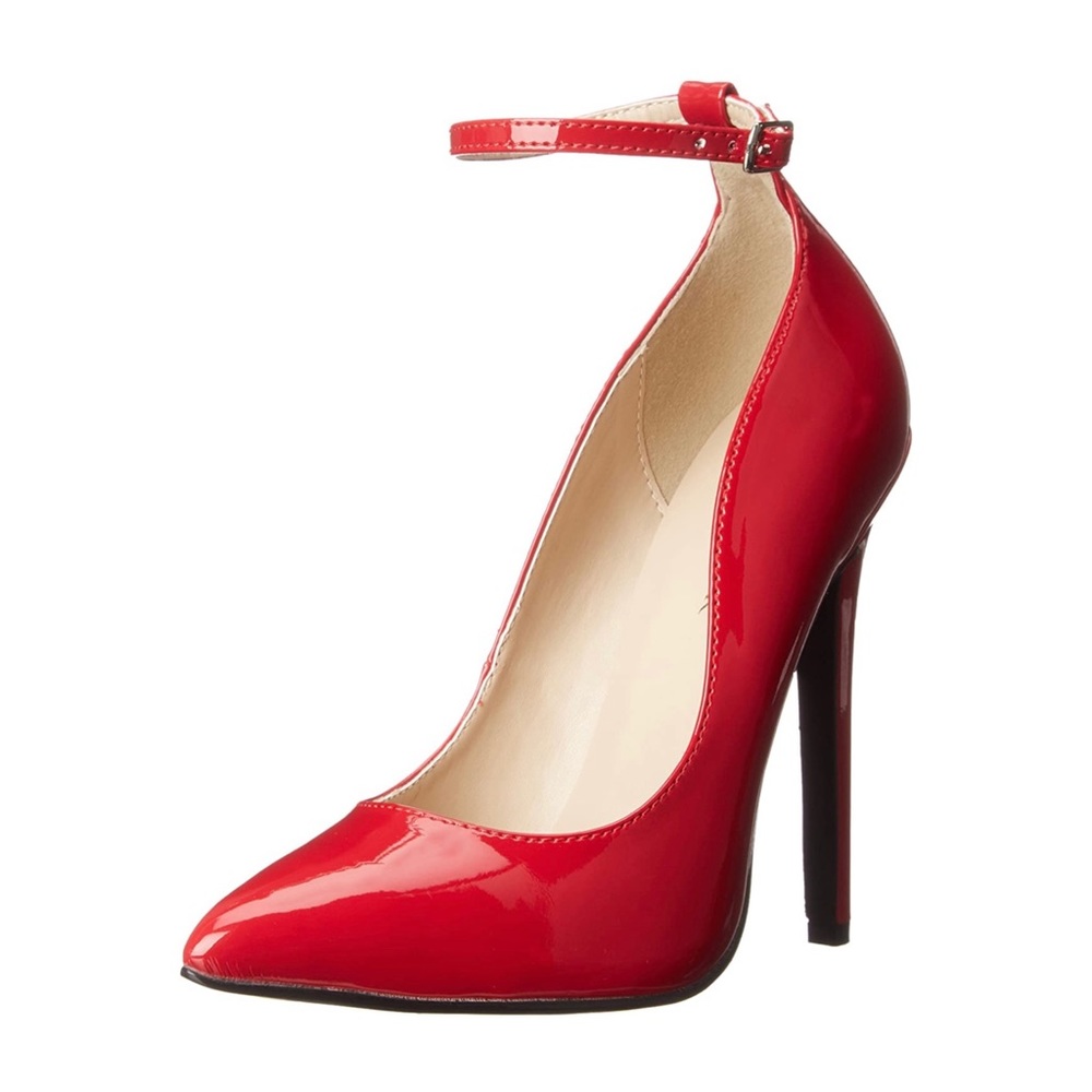 Pleaser USA Shoes 5” Stilettos Red Patent Heels Size 9